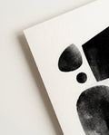 Modernes Schwarz Weiß Grafik Poster – Graphic Flow