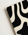Abstraktes Schwarz Weiß Muster Poster – Graphic Horizon