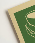 Minimalistisches Matcha Poster – Green Break