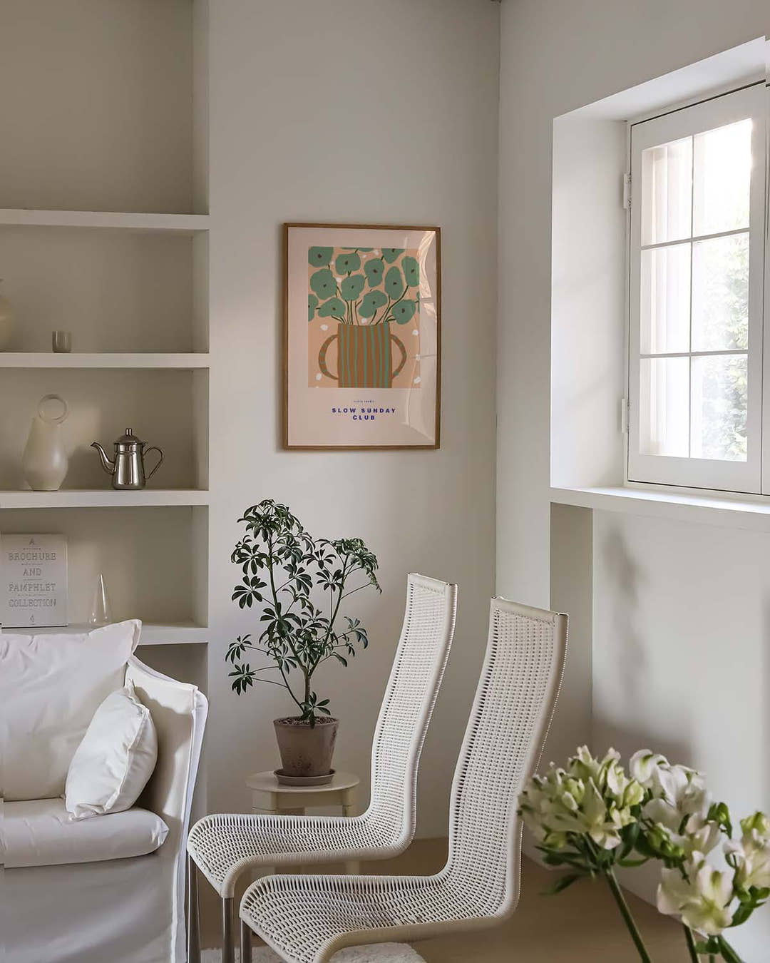 Modernes Pflanzen Poster Illustration – Green Corner