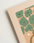 Modernes Pflanzen Poster Illustration – Green Corner