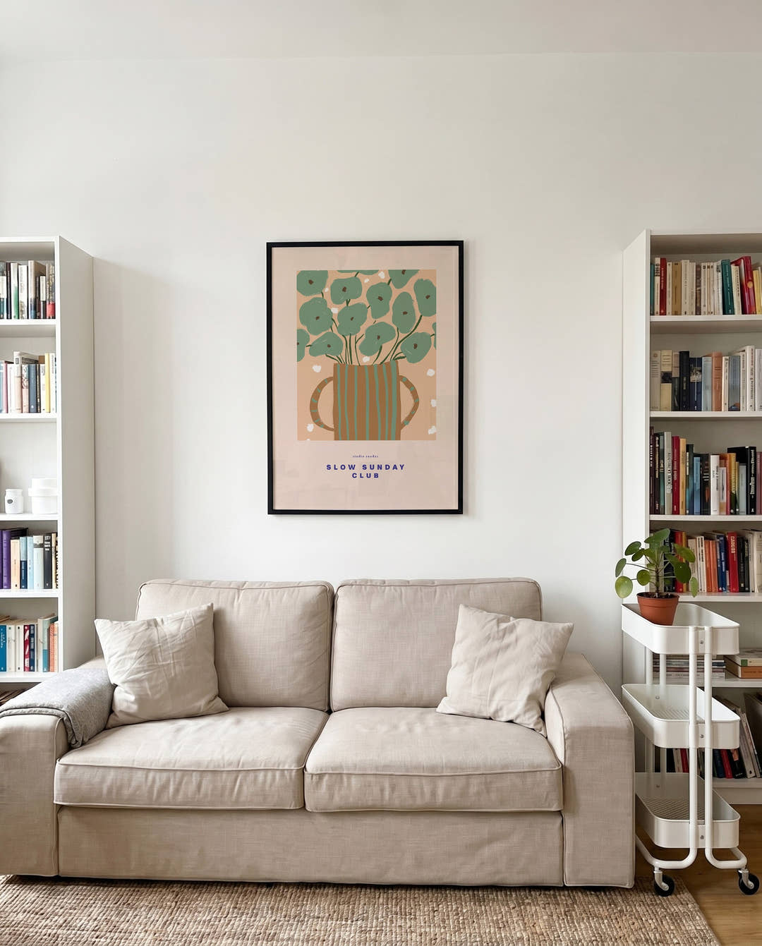 Modernes Pflanzen Poster Illustration – Green Corner