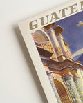 Vintage Guatemala Reiseplakat mit Vulkan – Guatemala