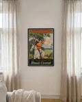 Vintage Mississippi Golfküste Poster mit Reitsport Motiv – Gulf Coast