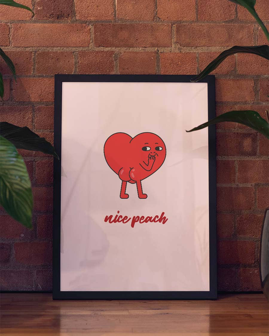 Herz Poster minimalistisch – Heart Note