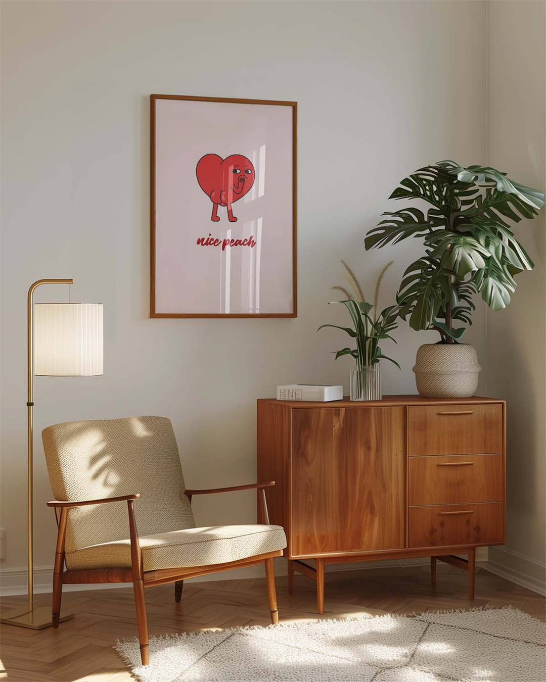 Herz Poster minimalistisch – Heart Note