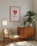 Herz Poster minimalistisch – Heart Note