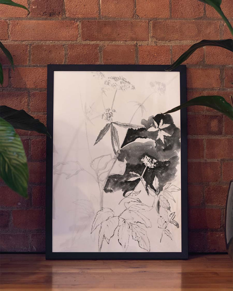 Schwarz Weiß Insekten Illustration – Ink Insect