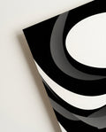 Abstraktes Schwarz Weiß Linien Poster – Inner Contour