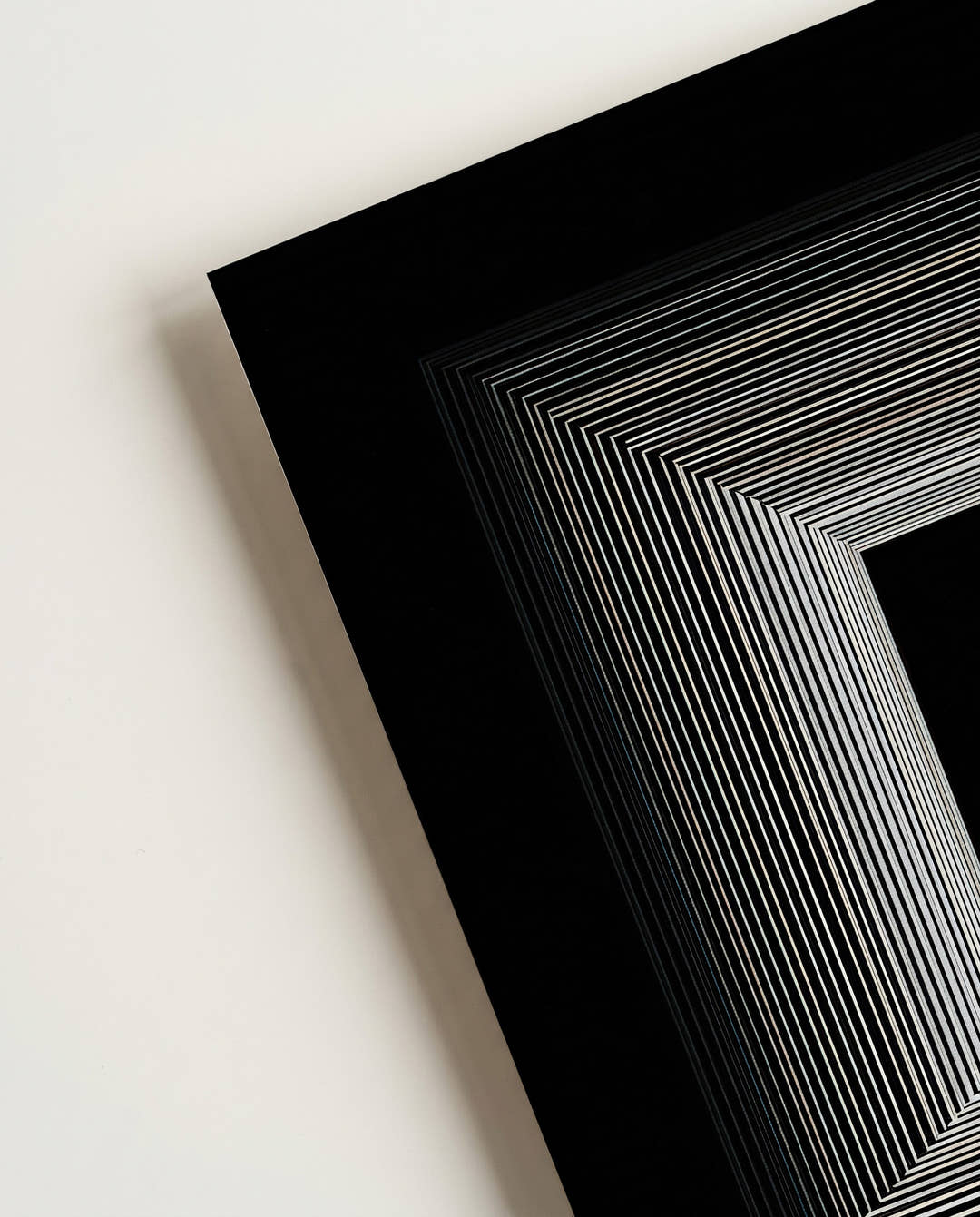 Geometrisches Schwarz Weiß Raum Poster – Inner Geometry
