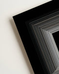 Geometrisches Schwarz Weiß Raum Poster – Inner Geometry