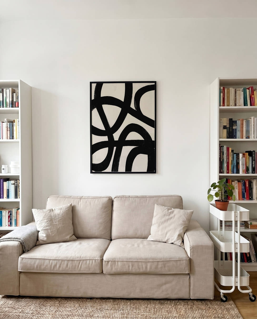 Abstraktes Linien Kunst Poster – Inner Structure