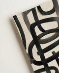 Geometrisches Schwarz Weiß Linien Poster – Inner Tension