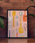 Küchen Poster Illustration – Kitchen Joy
