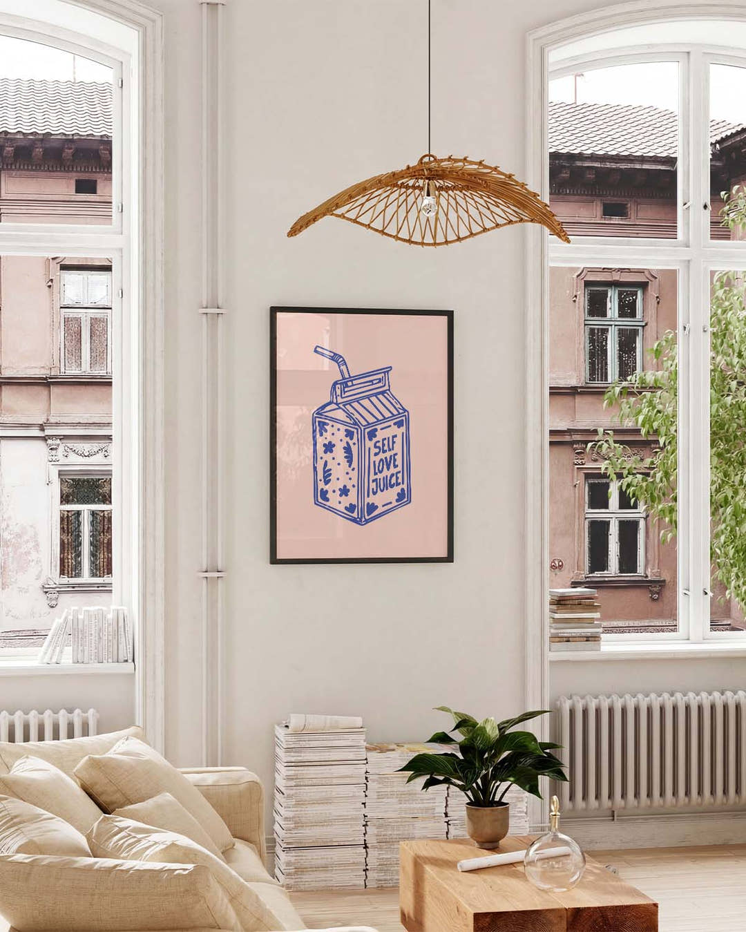 Minimalistisches Küchen Poster – Kitchen Shelf