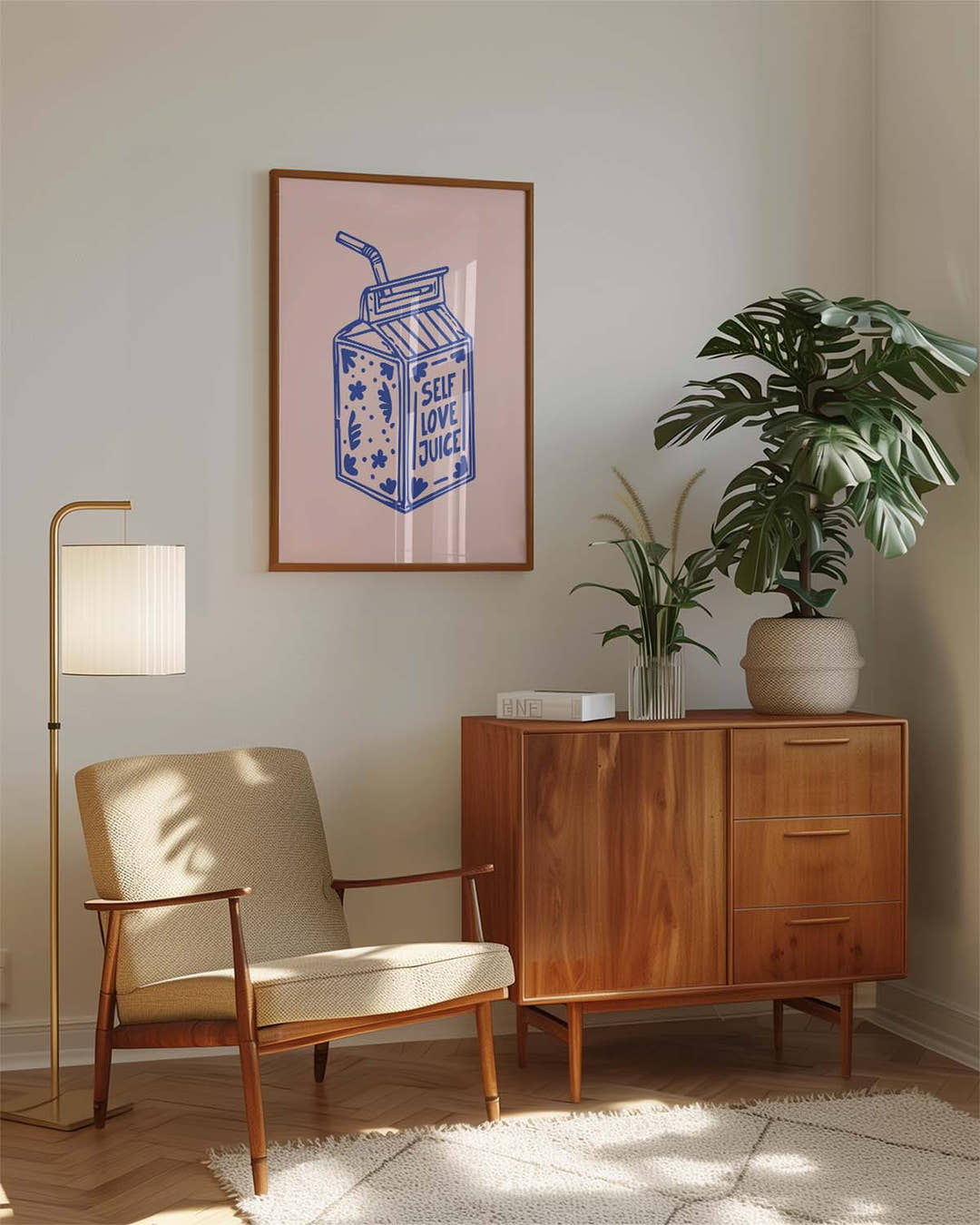 Minimalistisches Küchen Poster – Kitchen Shelf