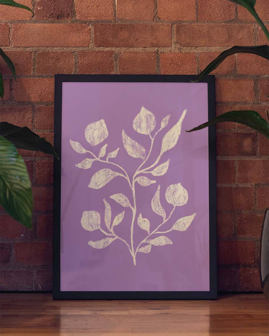 Lavendel Poster modern – Lavender Leaves