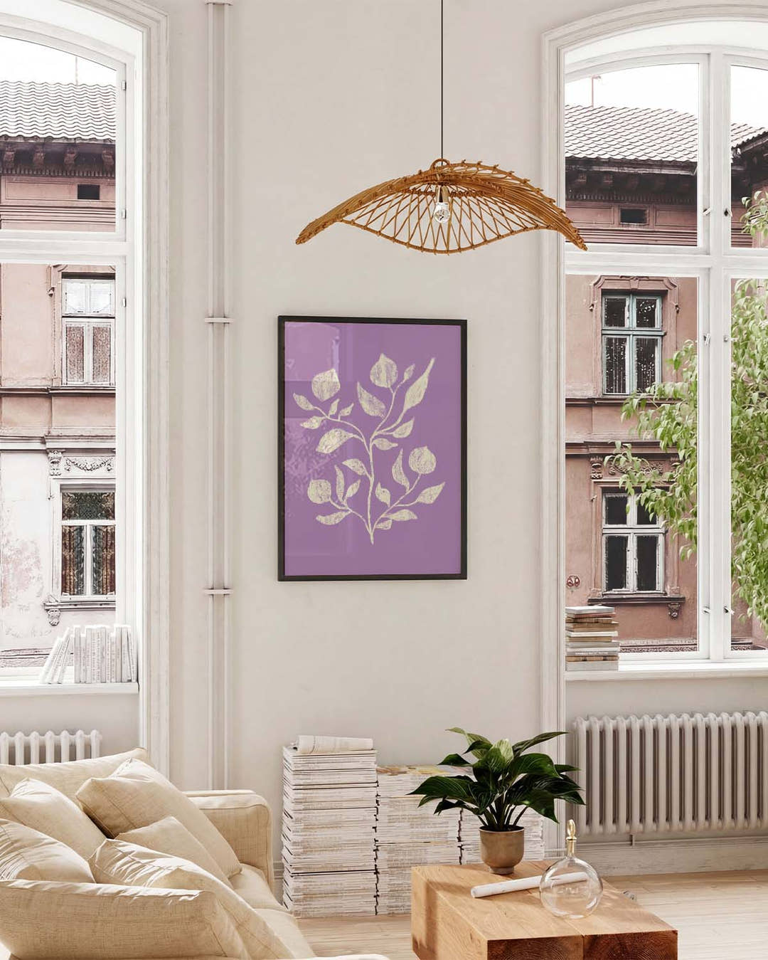 Lavendel Poster modern – Lavender Leaves