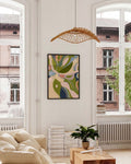 Abstraktes Pflanzen Poster modern – Leafy Flow