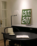 Typografie Poster modern Küche – Let’s Eat