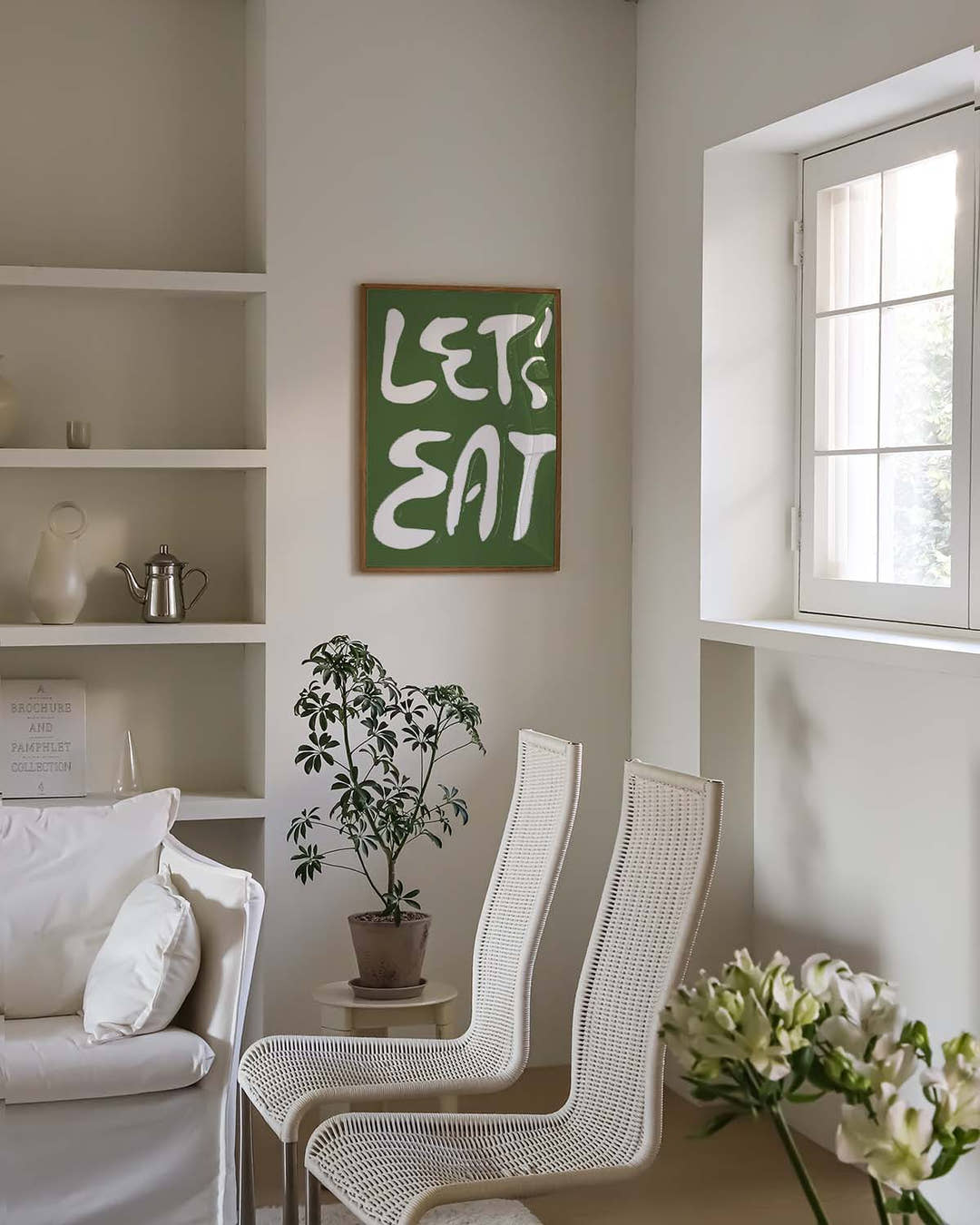 Typografie Poster modern Küche – Let’s Eat