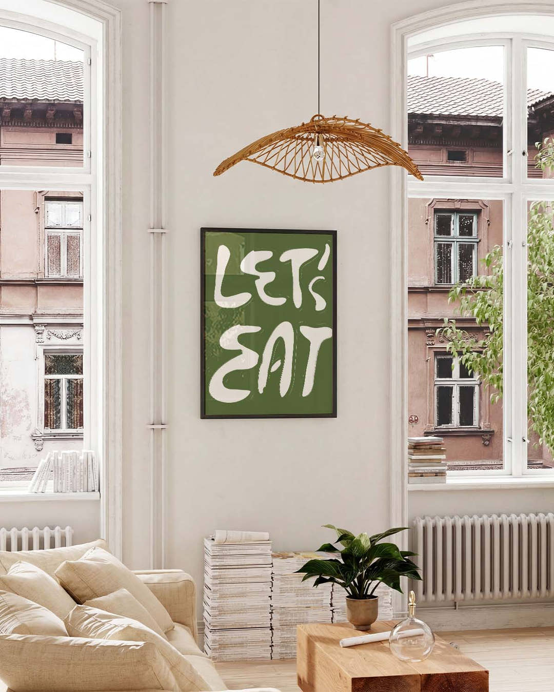 Typografie Poster modern Küche – Let’s Eat