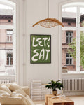 Typografie Poster modern Küche – Let’s Eat