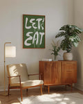 Typografie Poster modern Küche – Let’s Eat