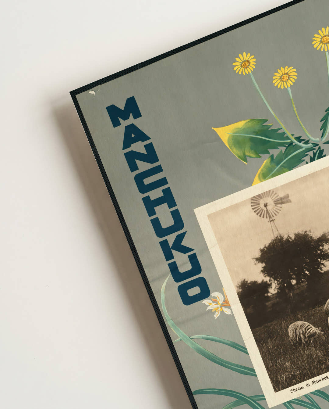 Vintage Mandschurei Poster mit Naturmotiv – Manchukuo