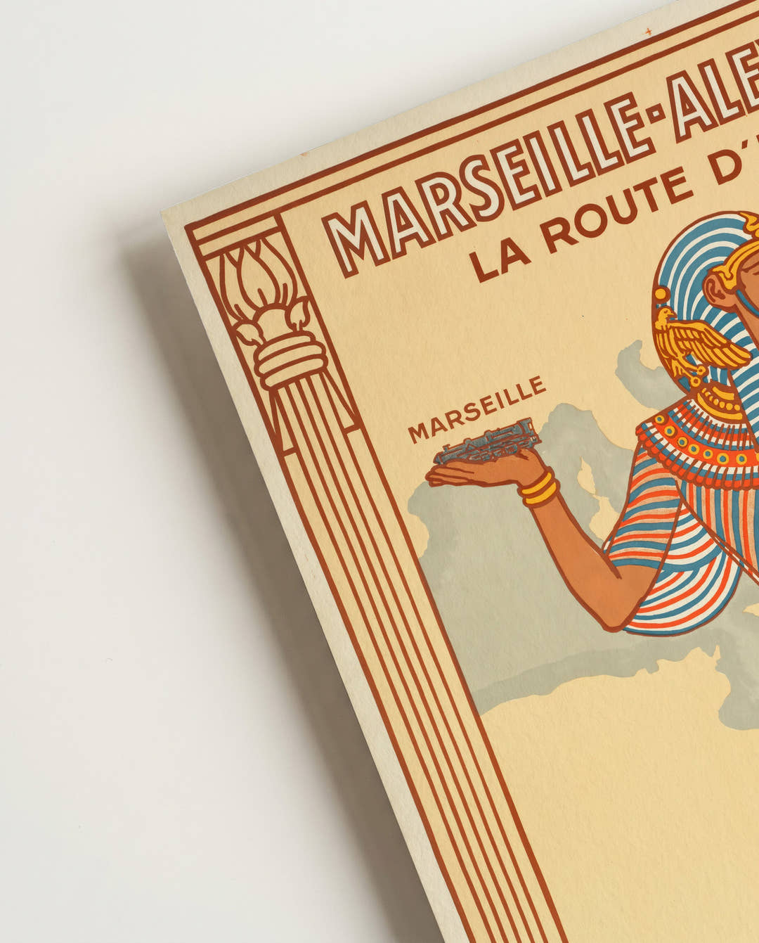 Vintage Ägypten Reiseroute Art Deco – Marseille Alexandrie