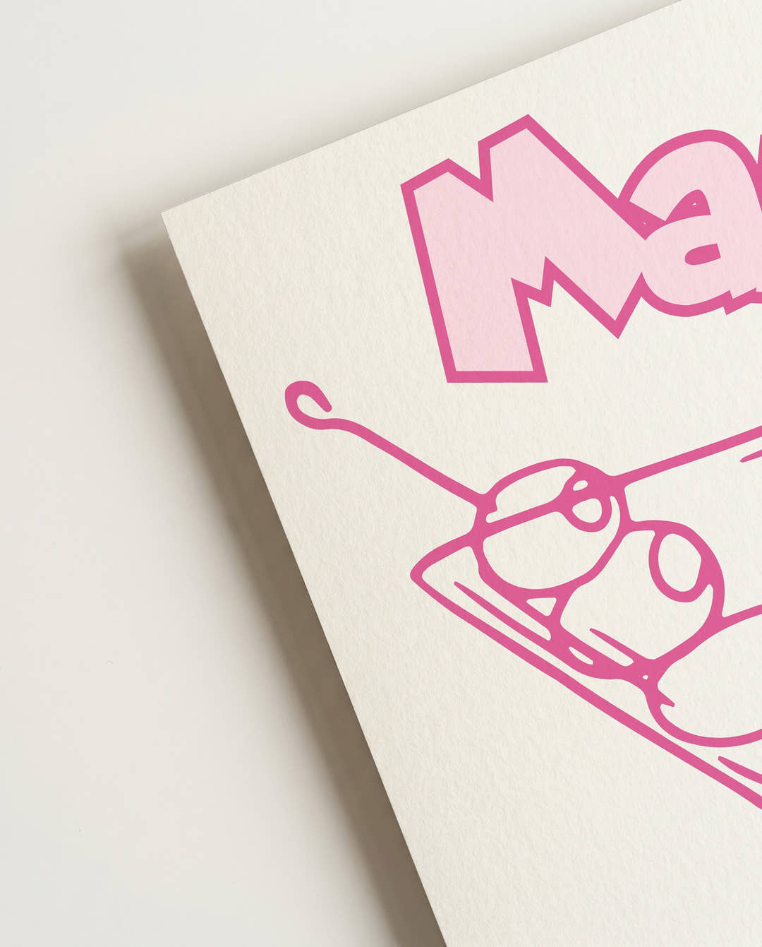 Typografie &amp; Illustration Cocktail Poster – Martini
