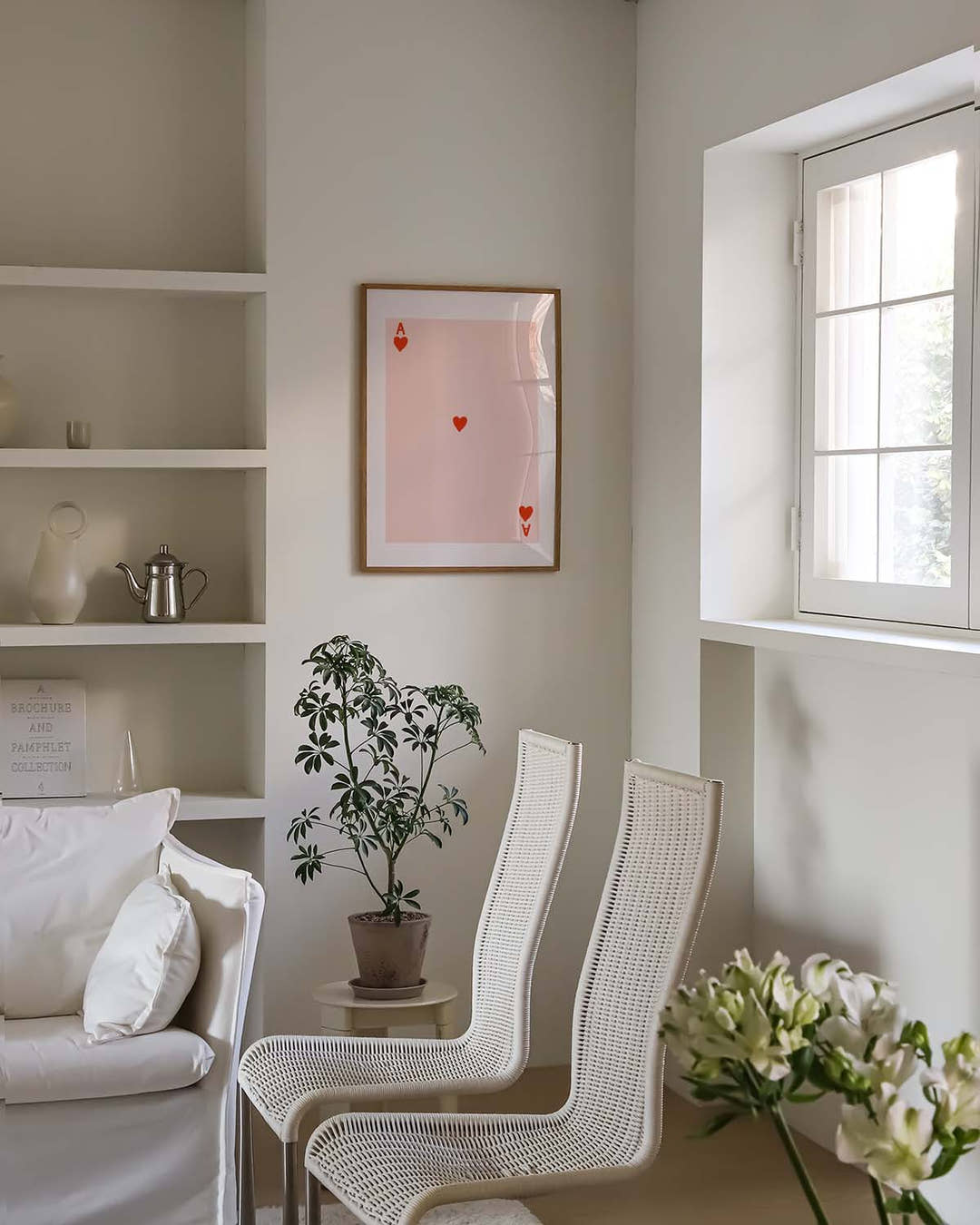 Minimalistisches Herz Poster modern – Minimal Dot