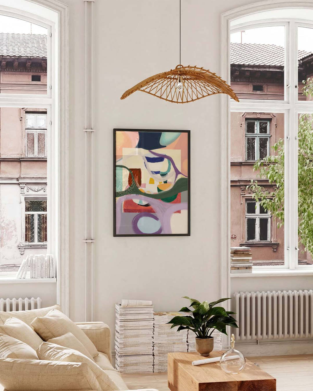Abstraktes Gesichter Poster modern – Modern Faces