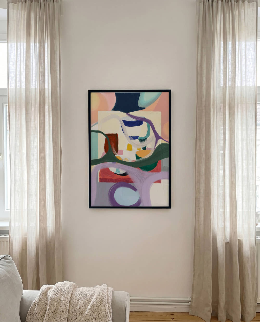 Abstraktes Gesichter Poster modern – Modern Faces
