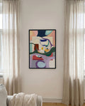 Abstraktes Gesichter Poster modern – Modern Faces