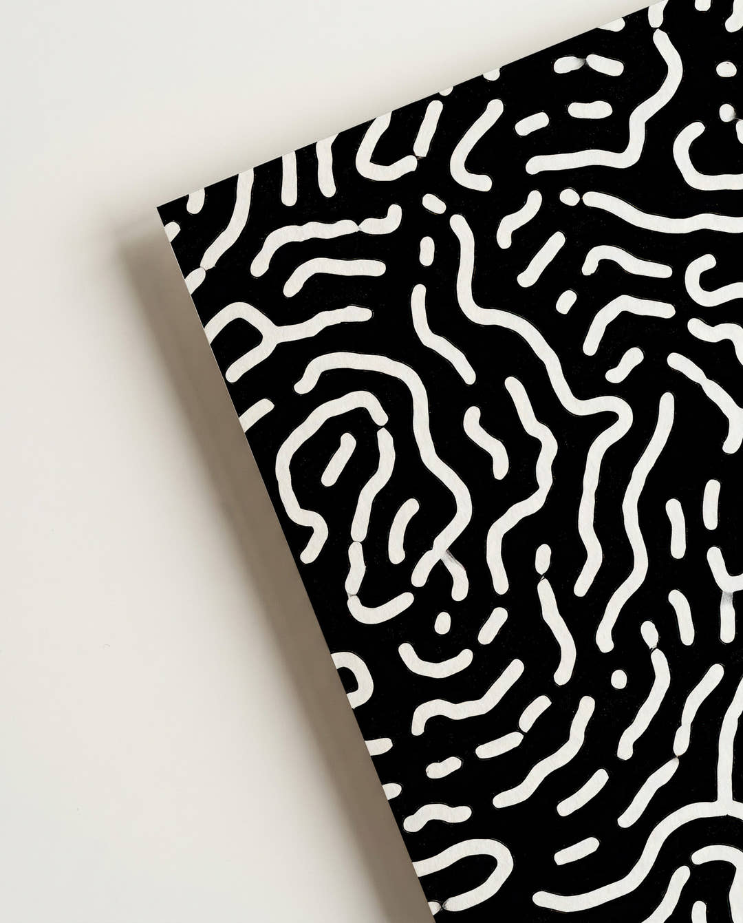 Abstraktes Linien Struktur Poster – Mono Circuit
