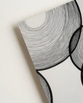 Modernes Schwarz Weiß Kreise Poster – Mono Continuum