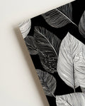 Botanisches Schwarz Weiß Poster modern – Mono Fieldline