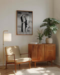 Abstrakte Schwarz Weiß Figur Kunst – Mono Figure