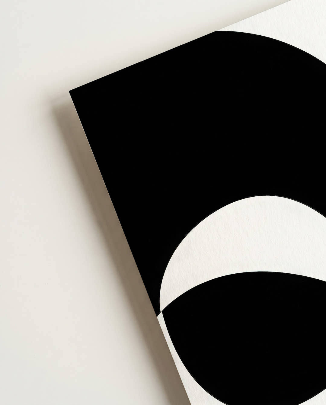 Geometrisches Schwarz Weiß Poster modern – Mono Gradient