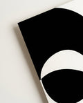 Geometrisches Schwarz Weiß Poster modern – Mono Gradient