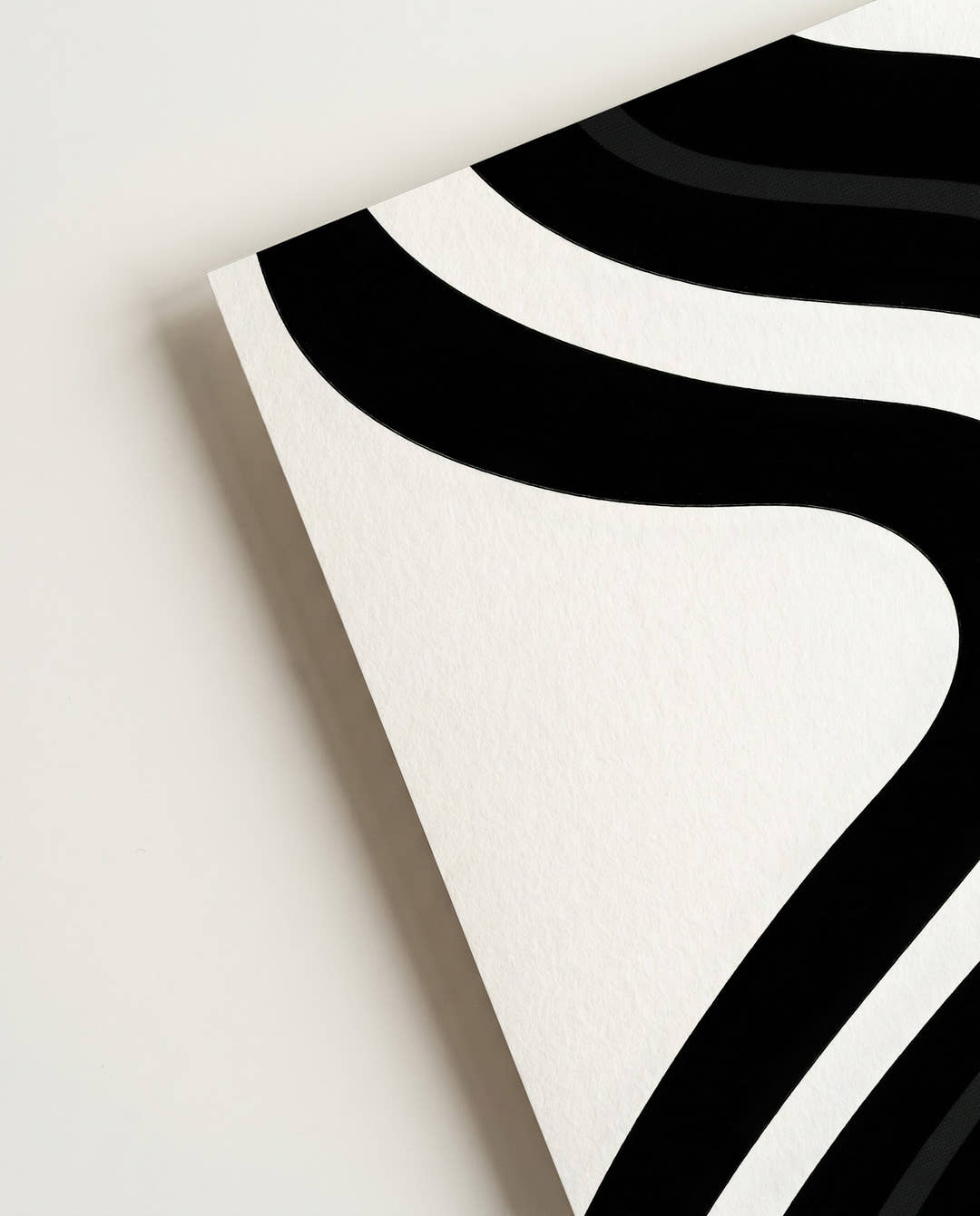 Abstraktes Linien Poster Schwarz Weiß – Mono Rhythm