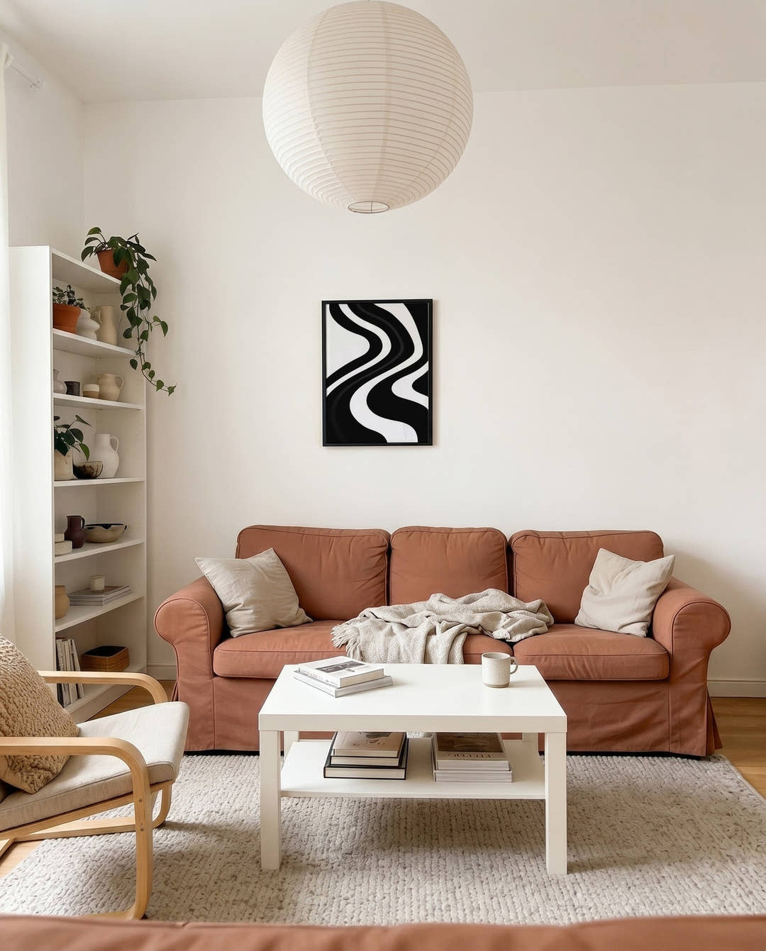 Abstraktes Linien Poster Schwarz Weiß – Mono Rhythm