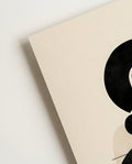 Geometrisches Schwarz Weiß Poster modern – Mono Swell