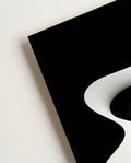 Abstraktes Kontrast Poster Schwarz Weiß – Mono Wave