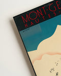 Vintage Französische Alpen Ski Poster – Mont Genevre