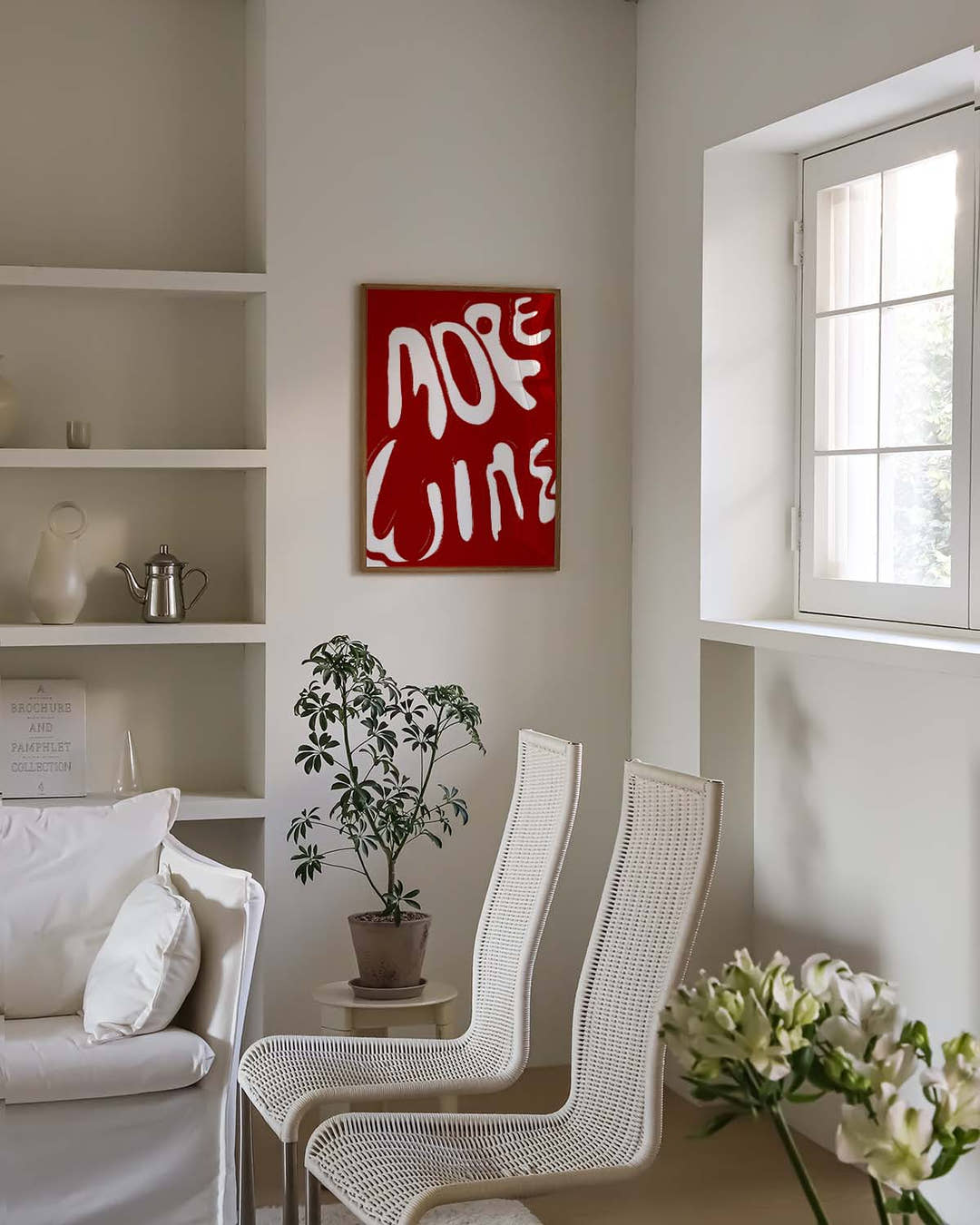 Typografie Poster modern Rot – More Fun