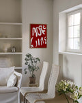 Typografie Poster modern Rot – More Fun