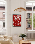 Typografie Poster modern Rot – More Fun