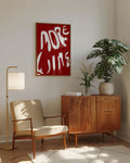 Typografie Poster modern Rot – More Fun